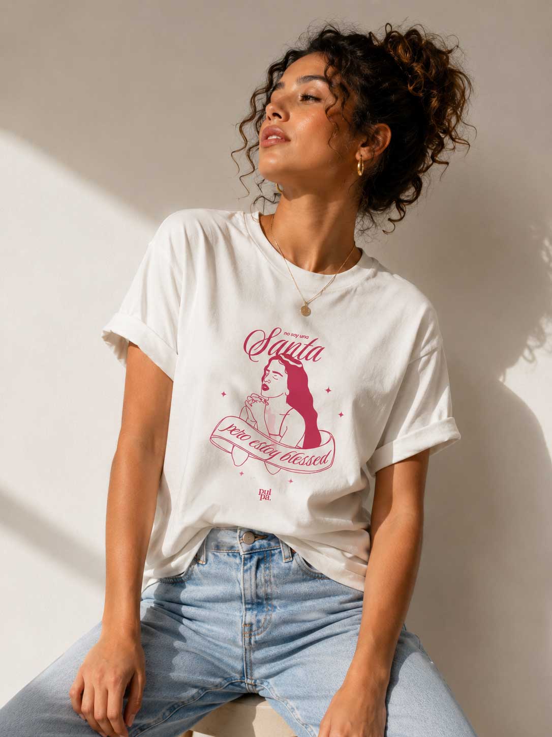 Camiseta "No soy una Santa pero estoy blessed"